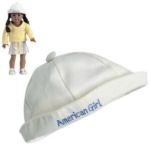 American Girl Doll Sail Hat White Canvas Dockside Outfit Pleasant Co Accessory